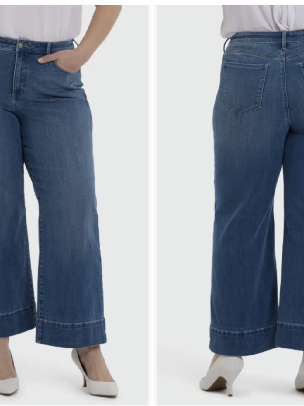 NWT NYDJ Teresa Wide Leg Jeans Plus Size 20W Lift Tuck Technology - Picture 5 of 5
